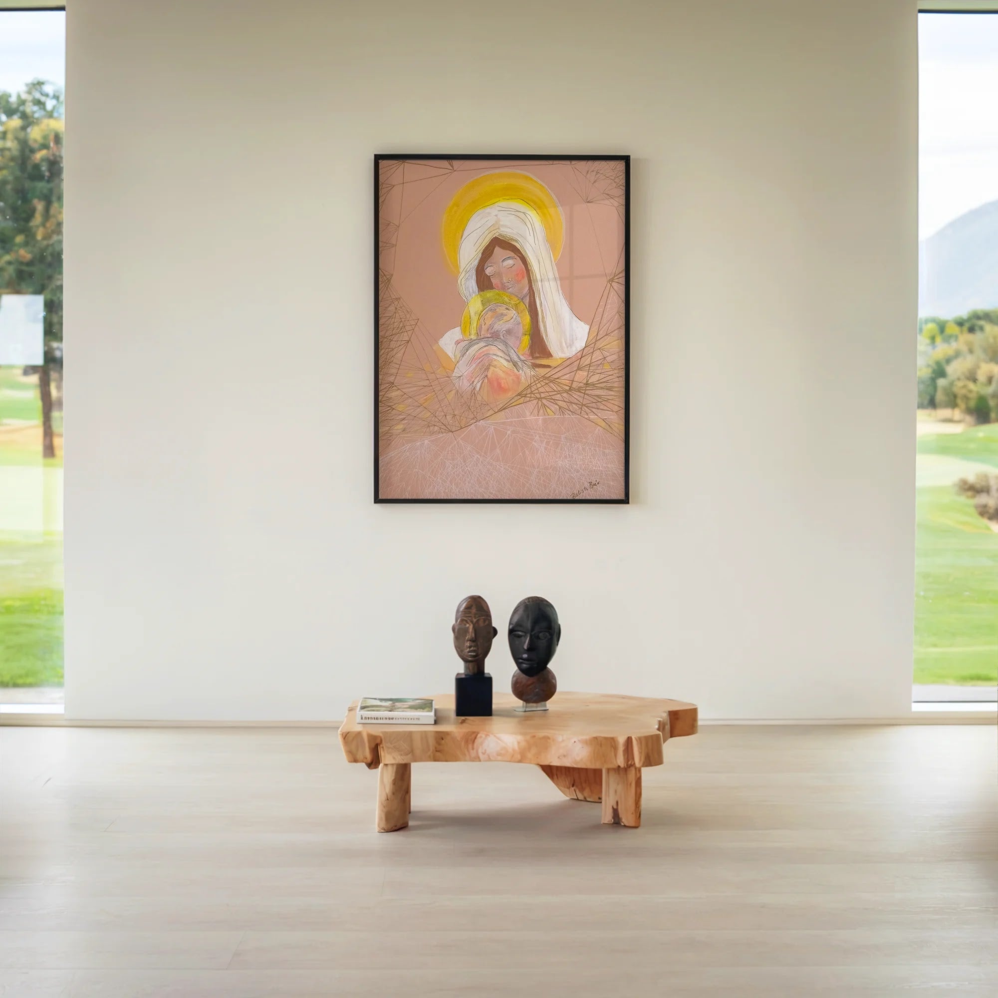 Madonna of the Golden Halo by Dragica Buco — lifestyle mockup art print