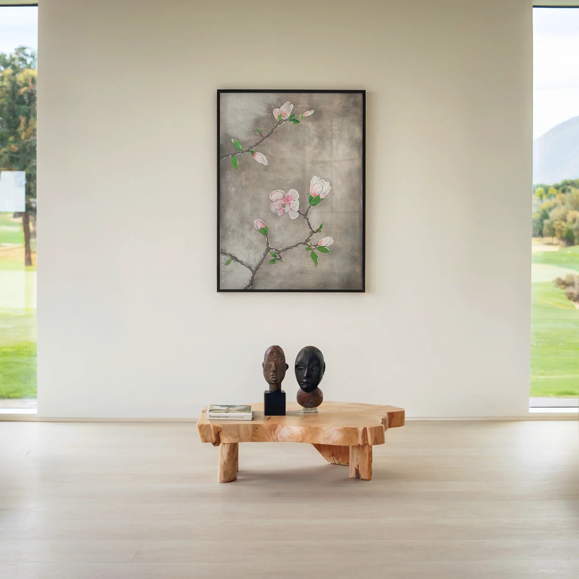Magnolia Branch by Dragica Buco — lifestyle mockup art print