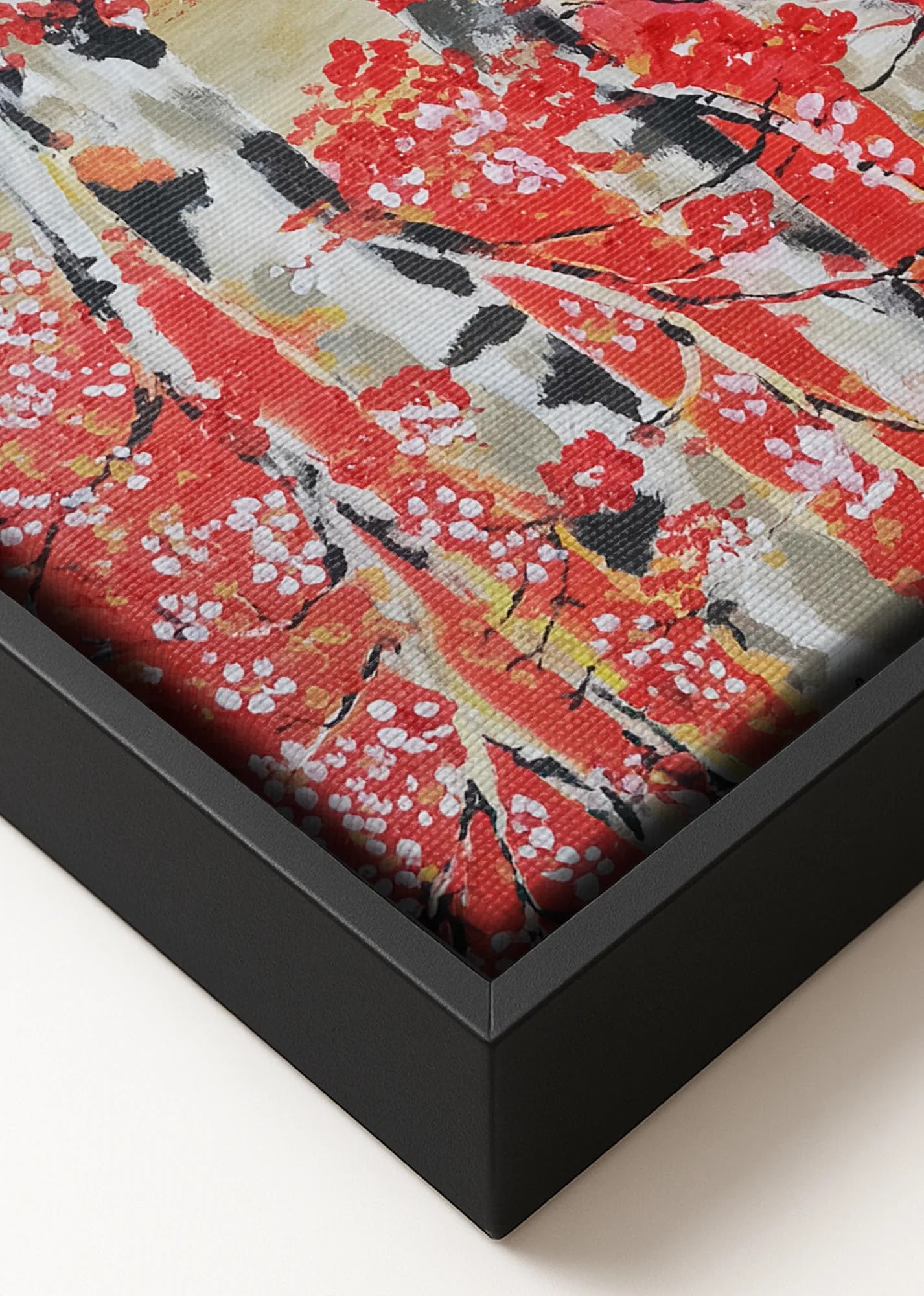 Crimson Birches by Dragica Buco — canvas