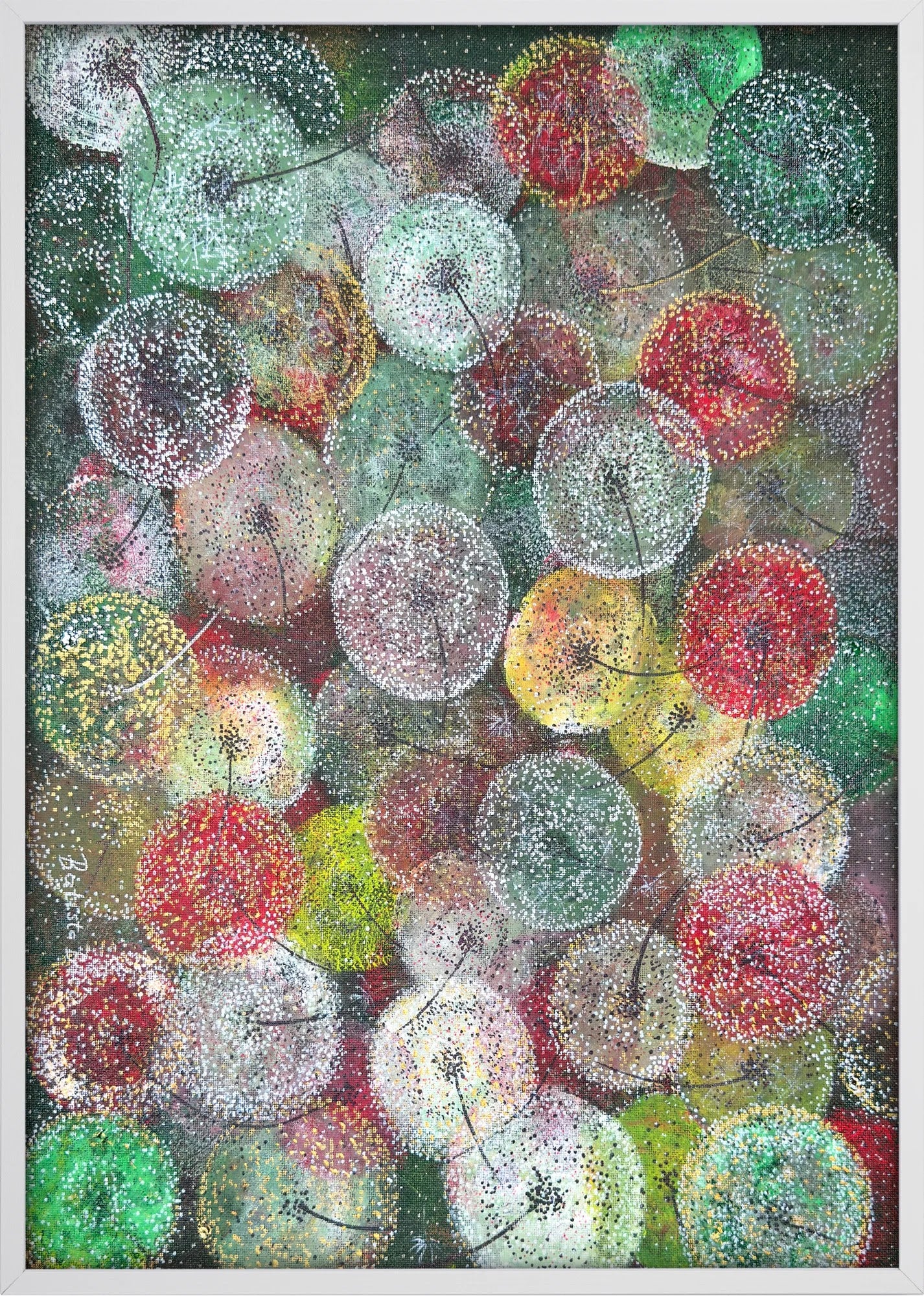 Dandelion Reverie by Dragica Buco — white framed art print