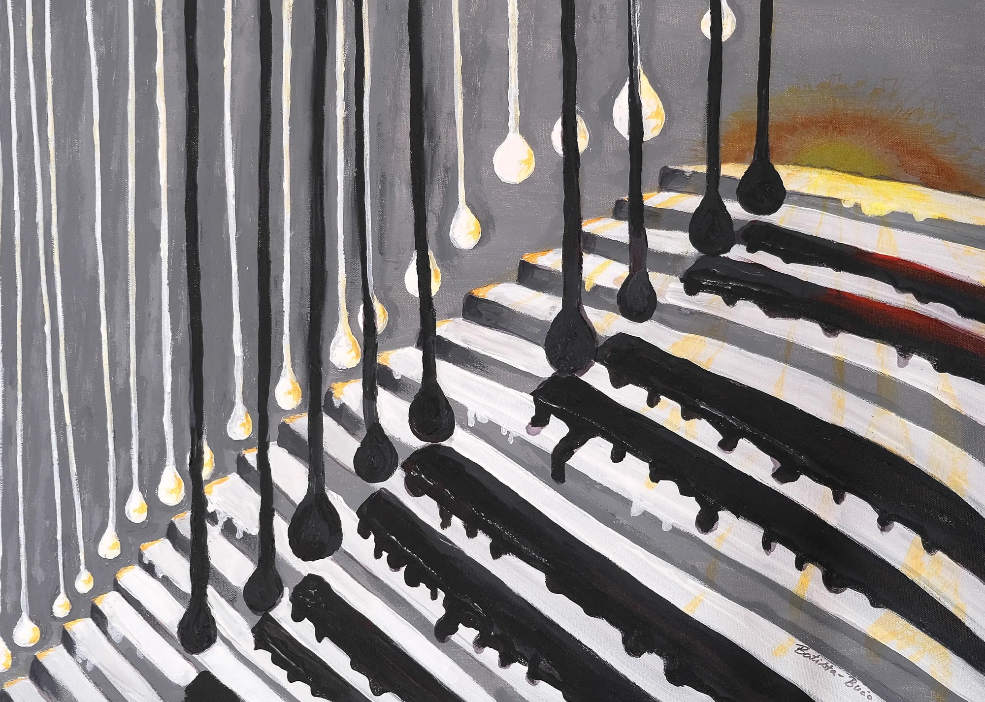 Golden Cascade by Dragica Buco — unframed art print