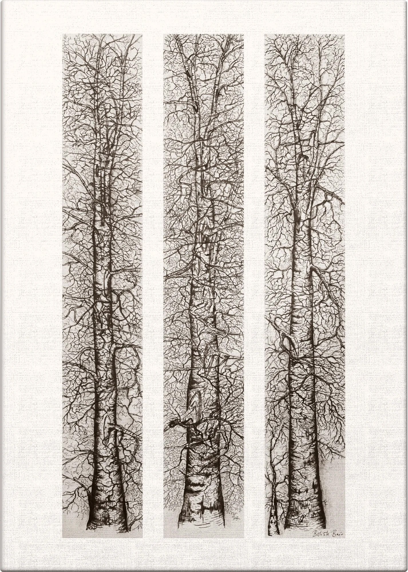 Winter Triptych by Dragica Buco — canvas