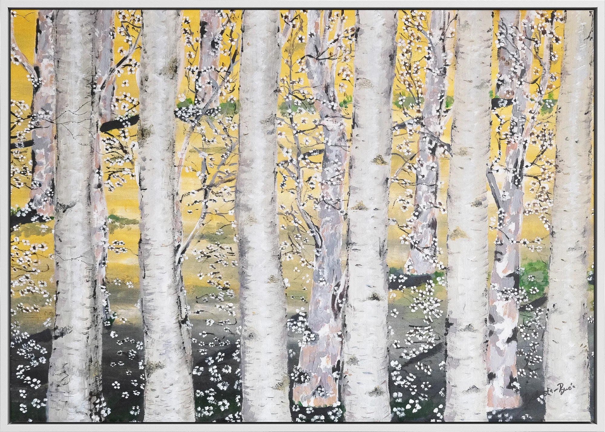Golden Birch Grove by Dragica Buco — canvas