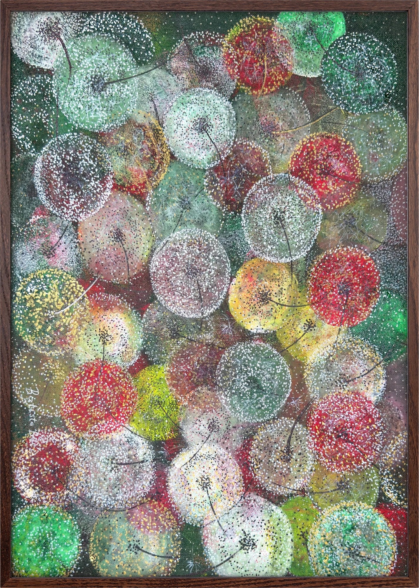 Dandelion Reverie by Dragica Buco — dark wood framed art print