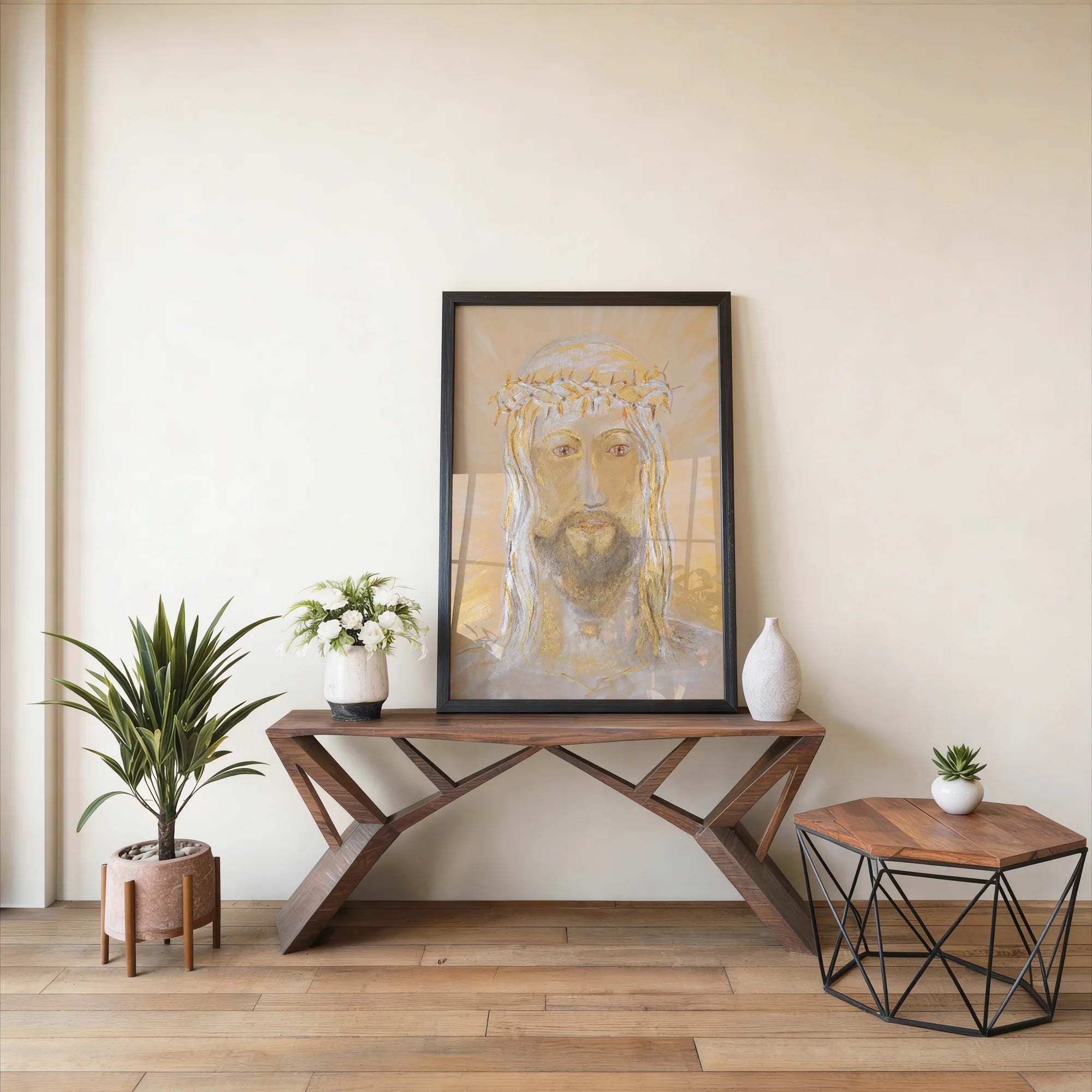 Holy Face by Dragica Buco — lifestyle interior art print
