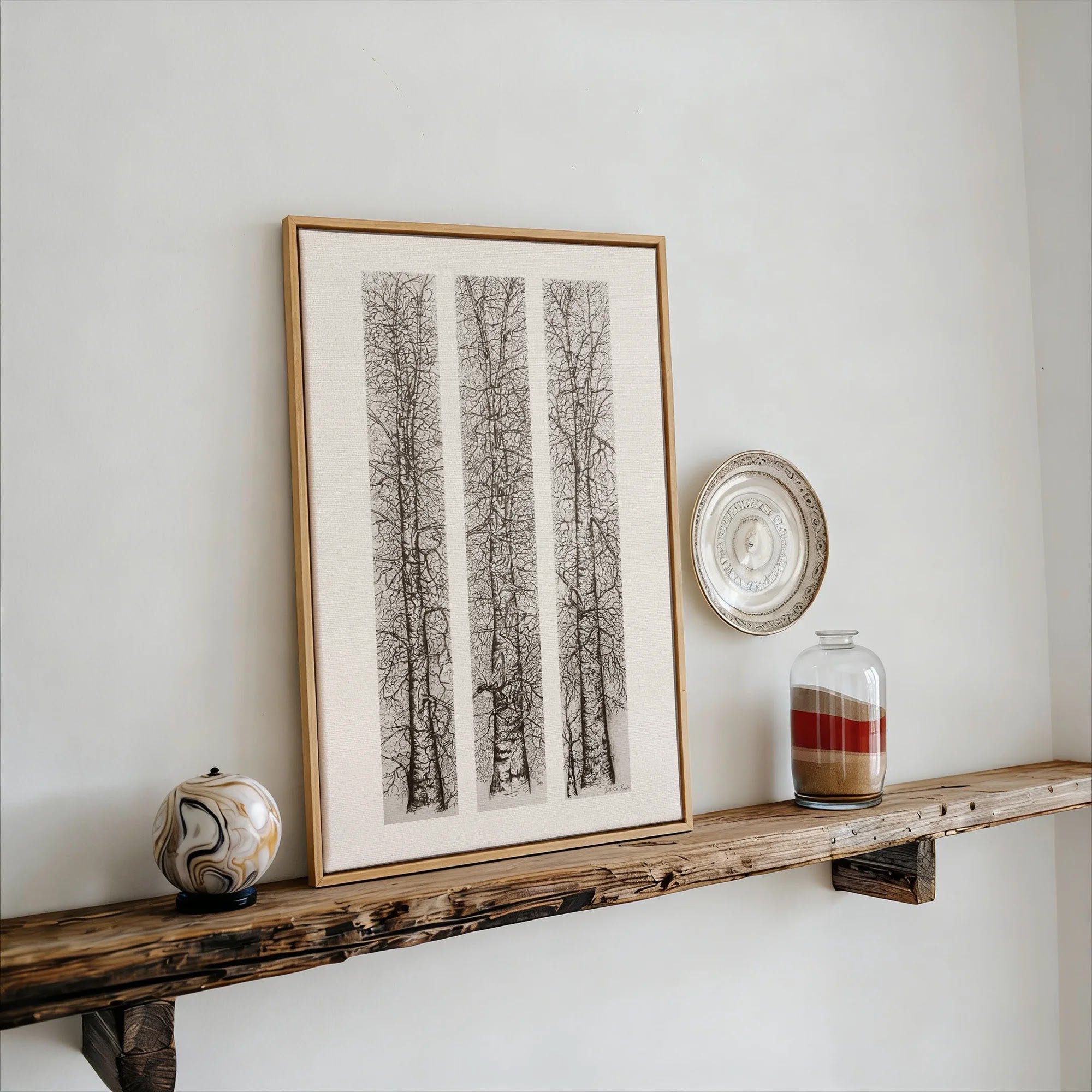 Winter Triptych by Dragica Buco — canvas