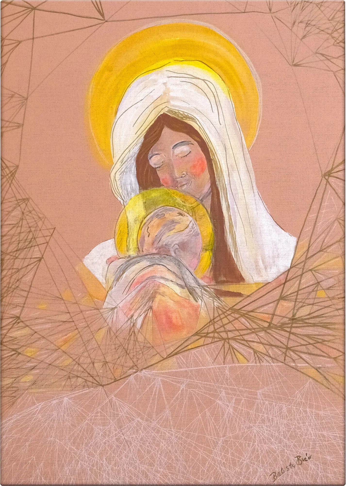 Madonna of the Golden Halo by Dragica Buco — canvas
