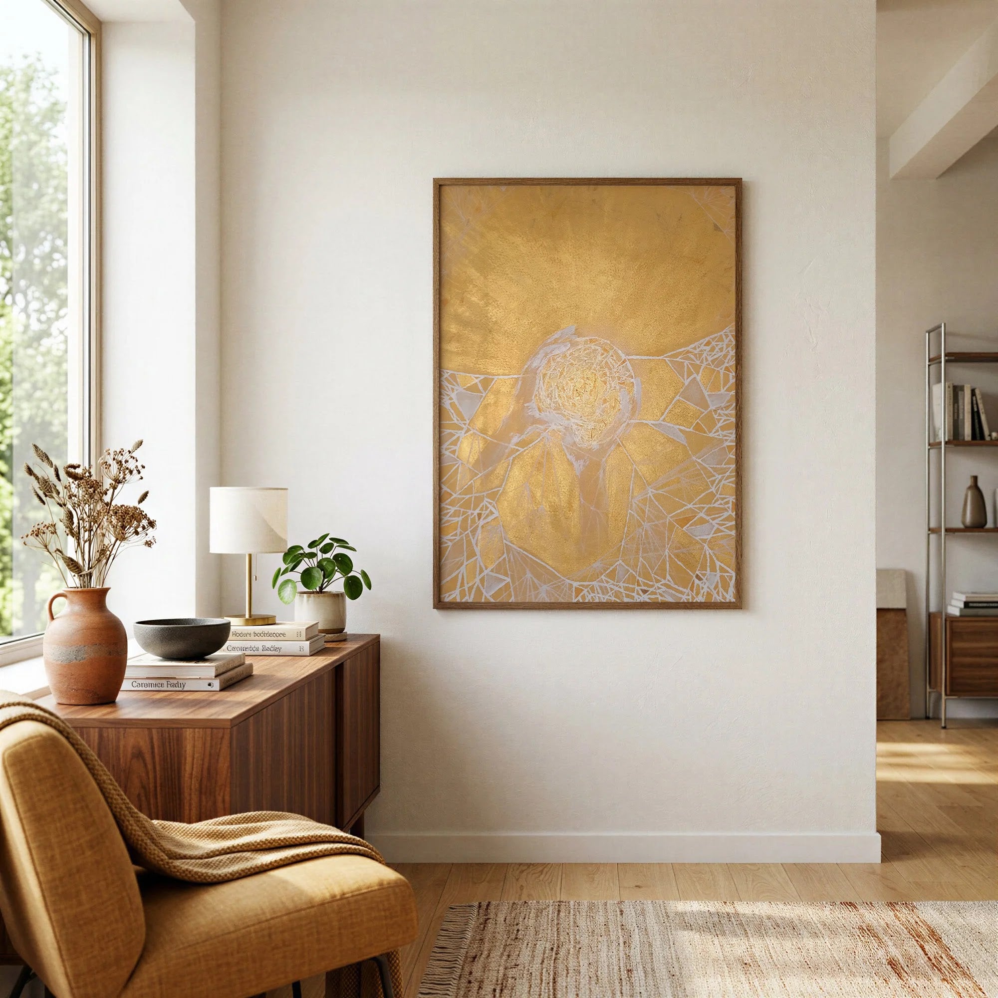 Golden Genesis by Dragica Buco — lifestyle context art print