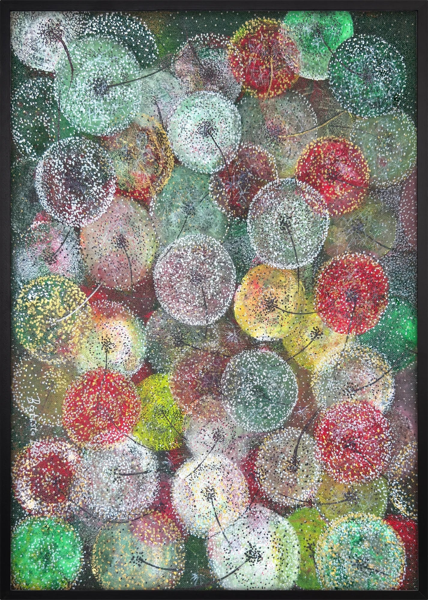 Dandelion Reverie by Dragica Buco — black framed art print