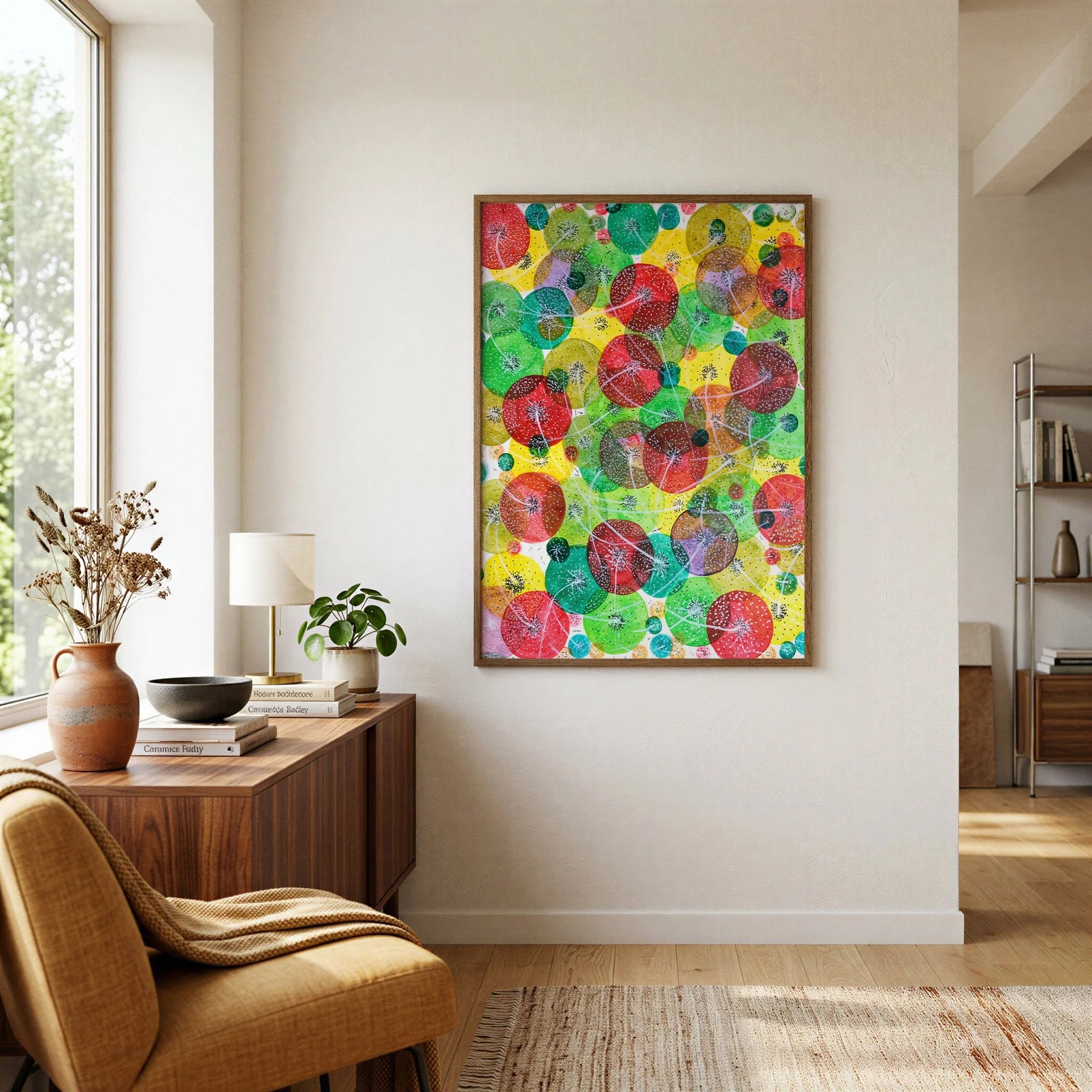 Verdant Dandelion Glow by Dragica Buco — lifestyle context art print