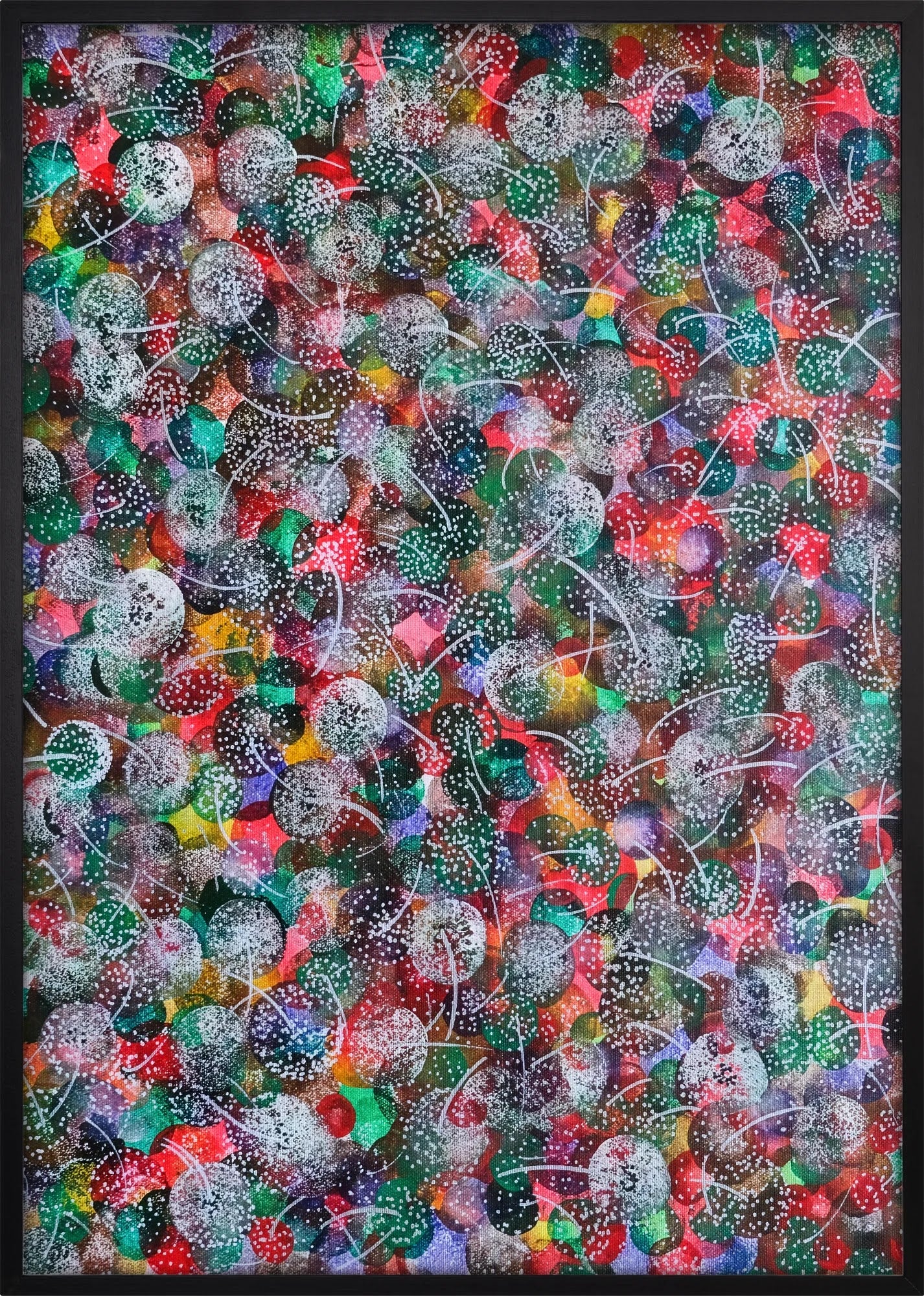 Confetti Bloom by Dragica Buco — black framed art print