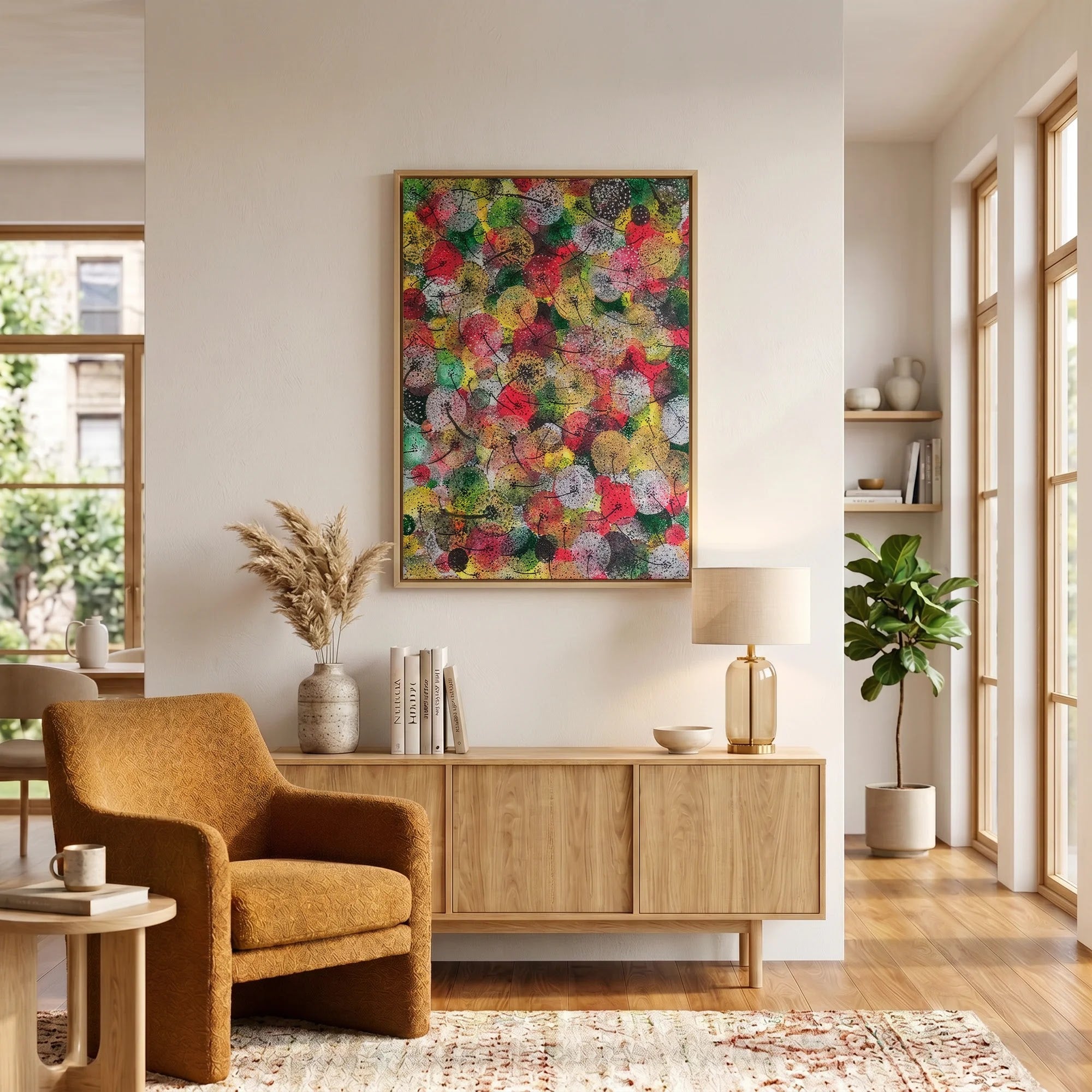Autumn Dandelion Drift by Dragica Buco — canvas