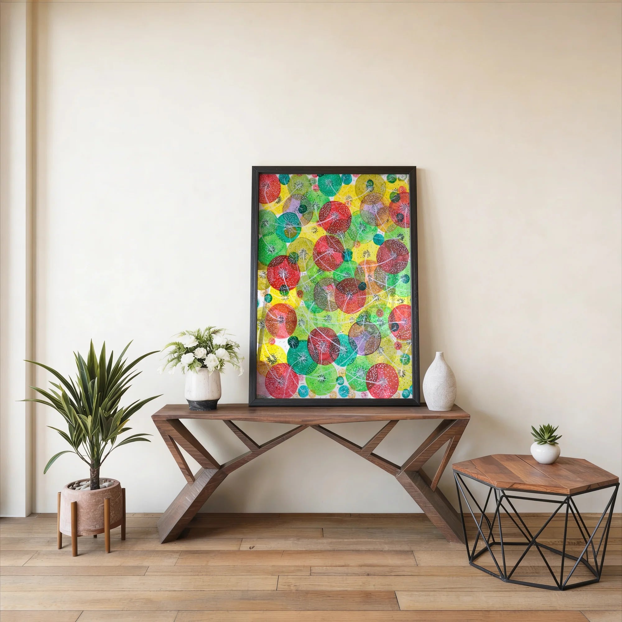 Verdant Dandelion Glow by Dragica Buco — lifestyle context art print