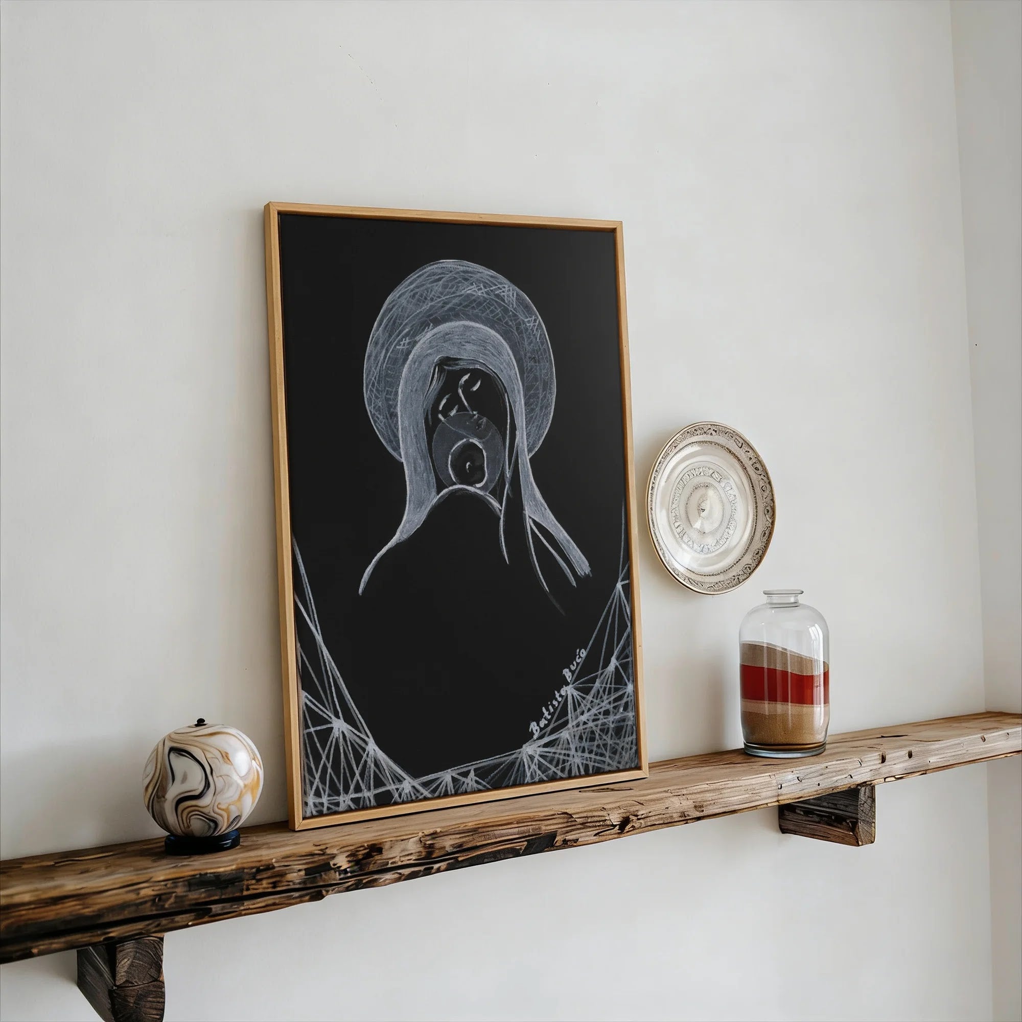 Madonna in Silver Line by Dragica Buco — canvas