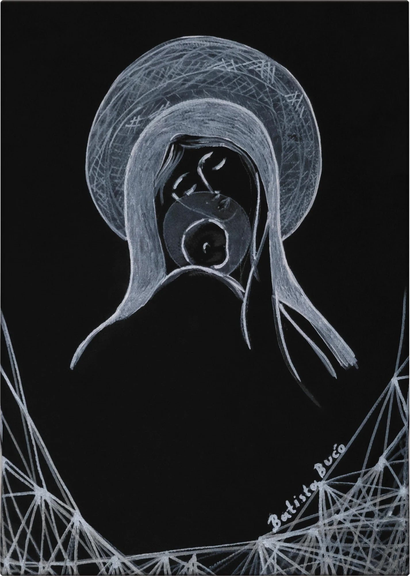 Madonna in Silver Line by Dragica Buco — canvas