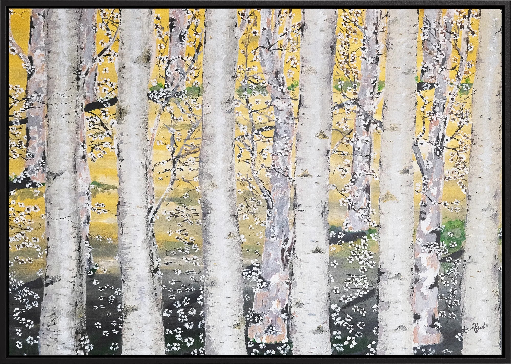 Golden Birch Grove by Dragica Buco — canvas