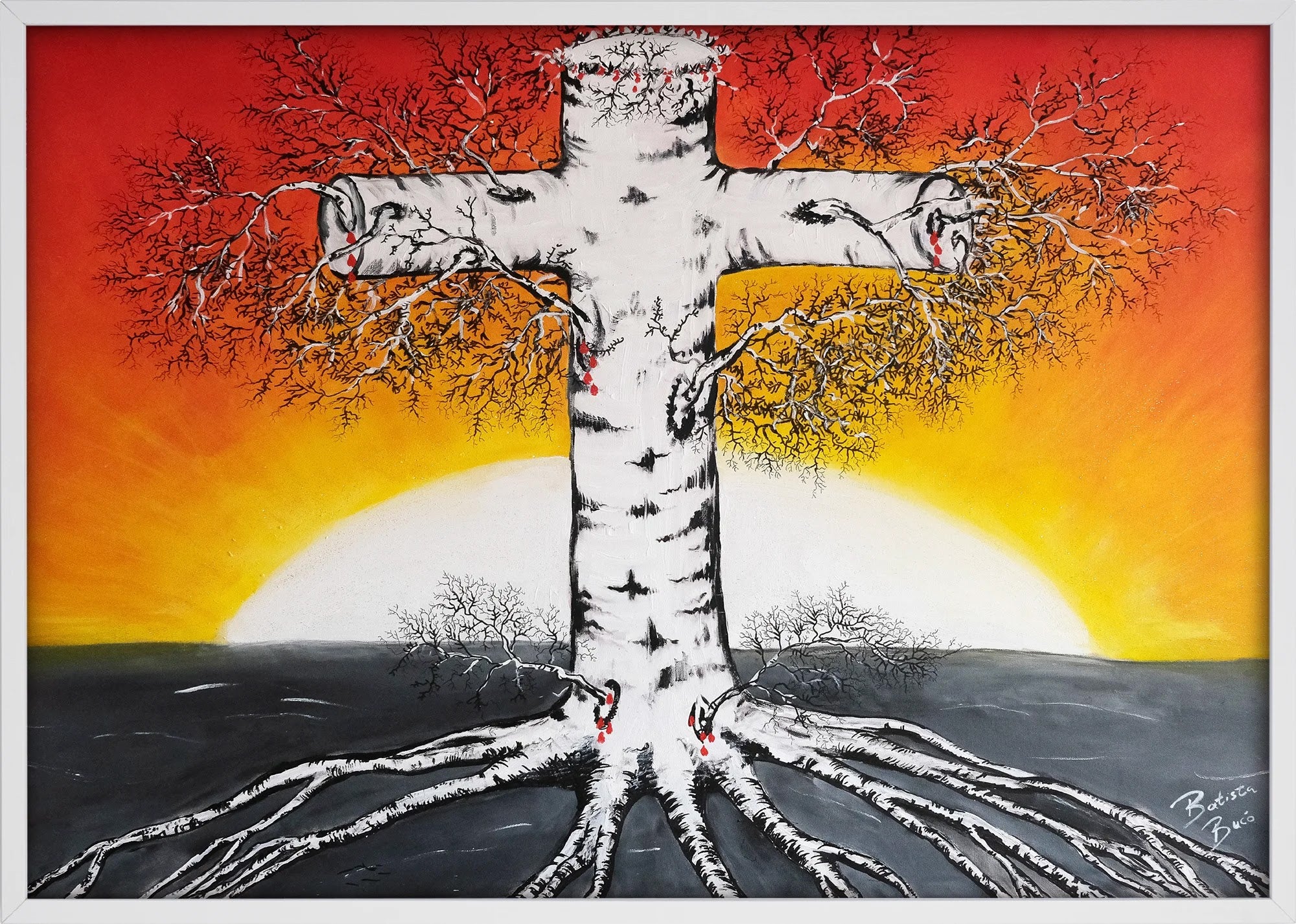 Tree of Faith by Dragica Buco — white framed art print
