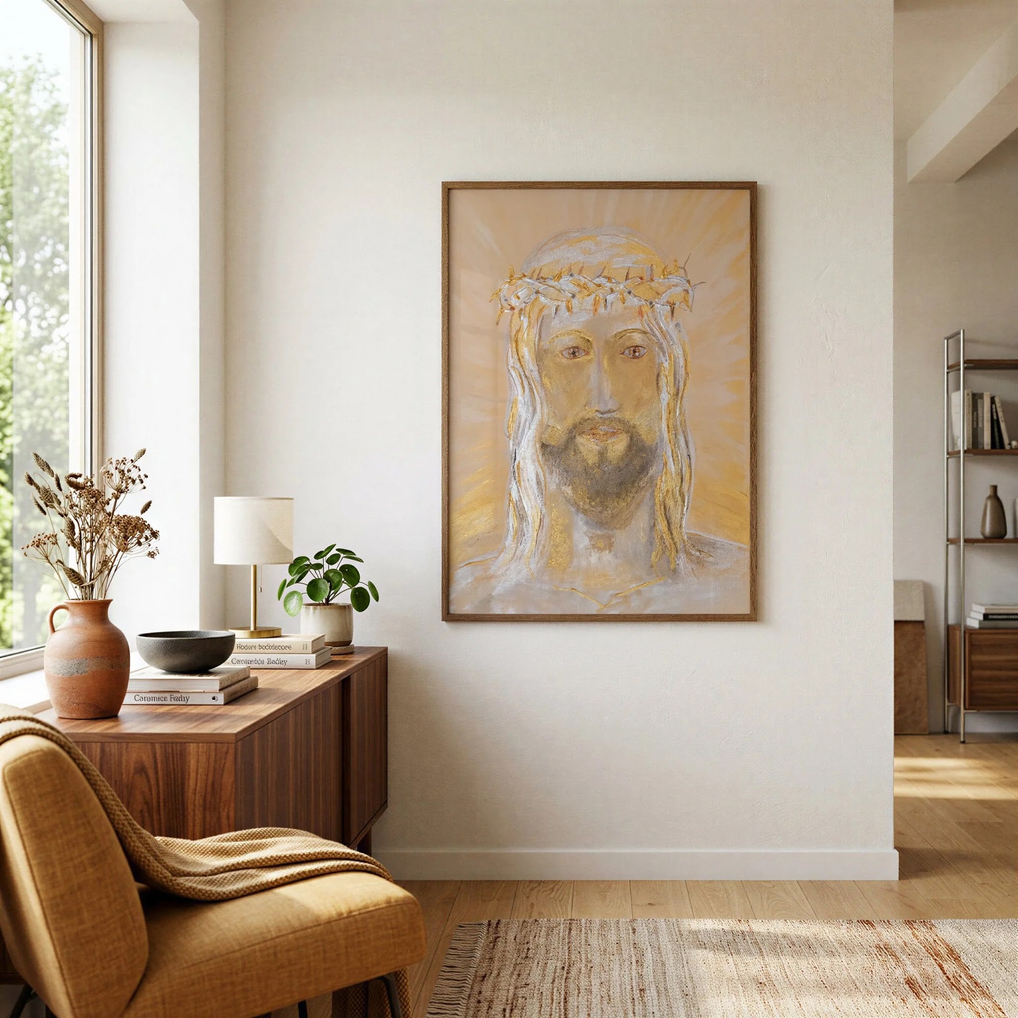 Holy Face by Dragica Buco — lifestyle interior art print