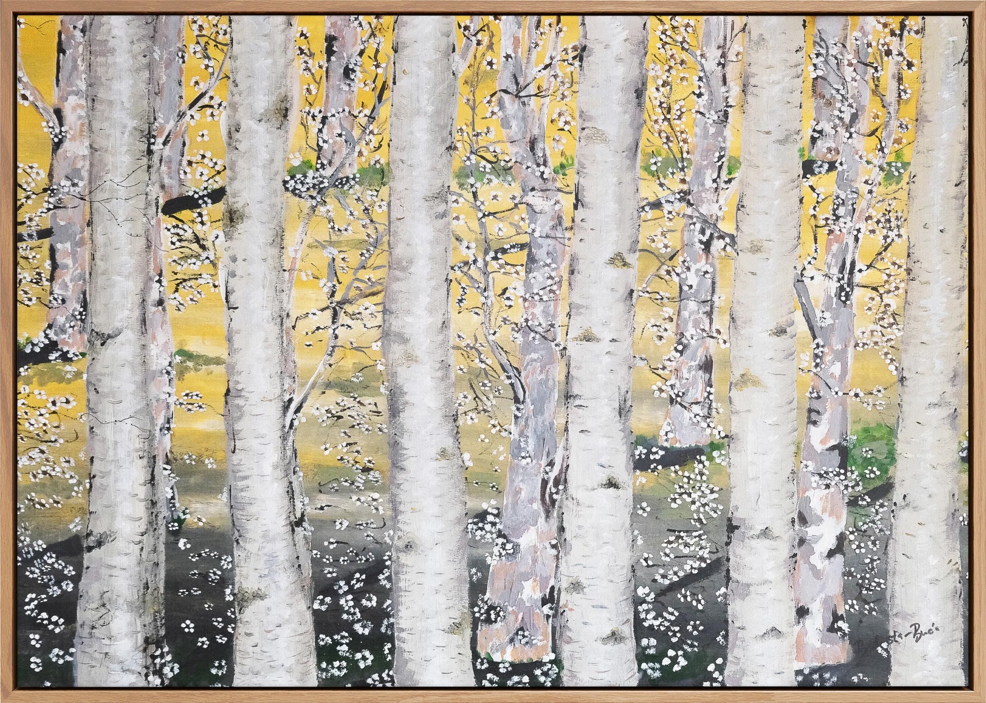 Golden Birch Grove by Dragica Buco — canvas