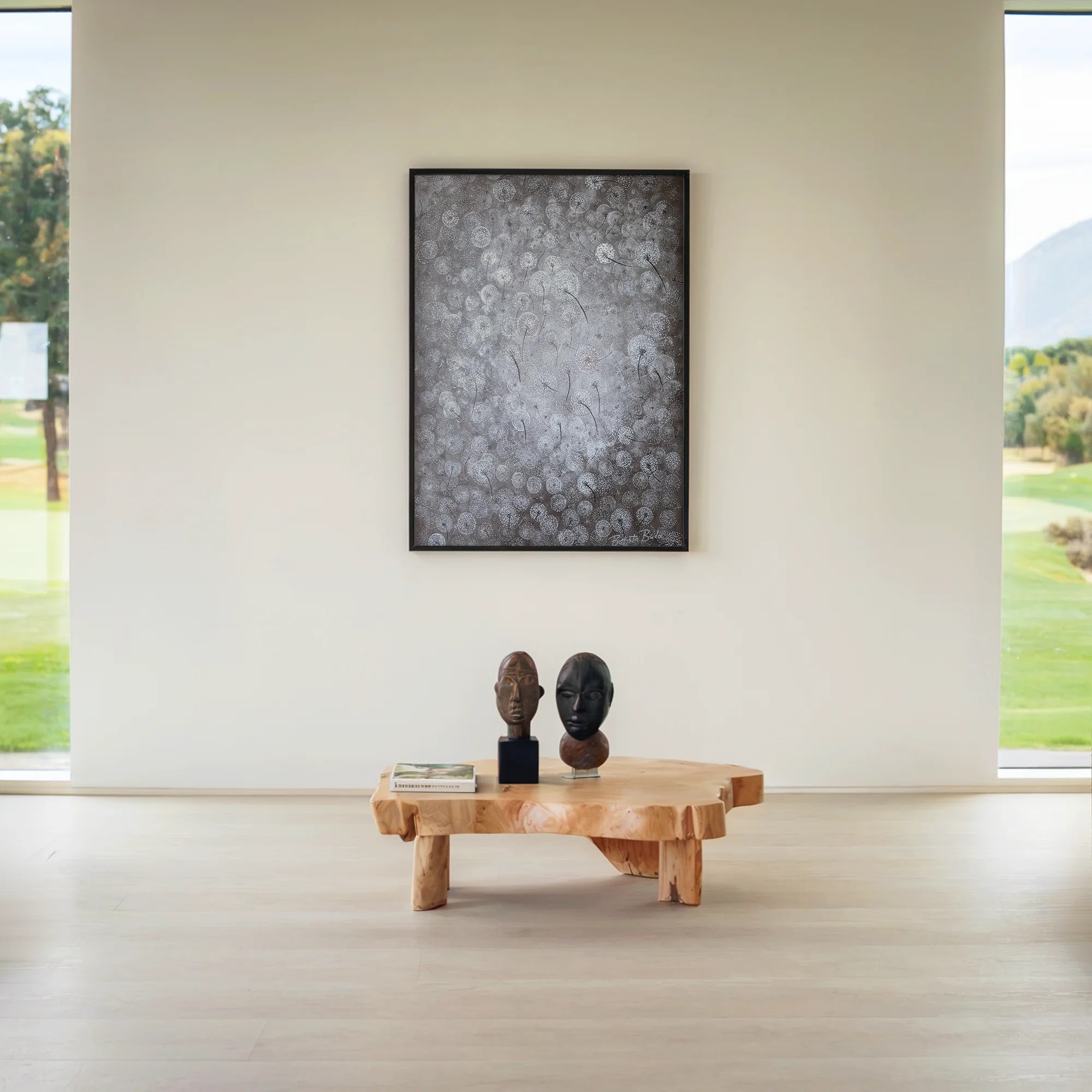 Silver Dandelions by Dragica Buco — lifestyle context art print