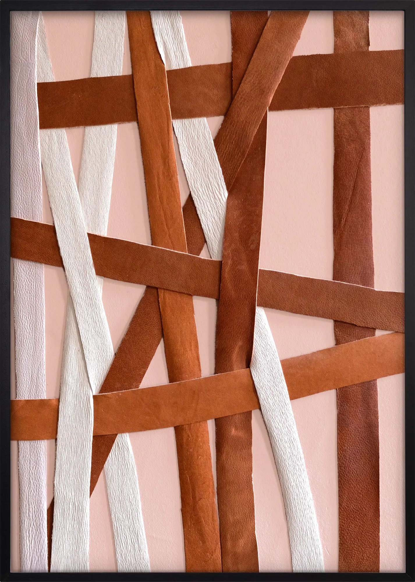 Terracotta Weave by Dragica Buco — black framed art print