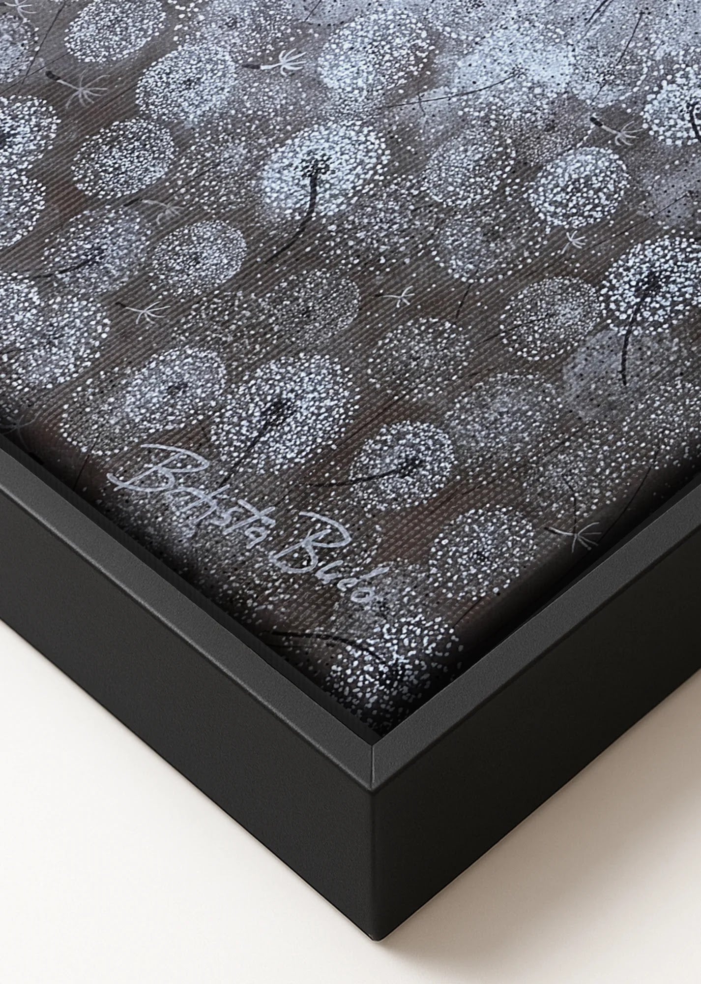 Silver Dandelions by Dragica Buco — canvas