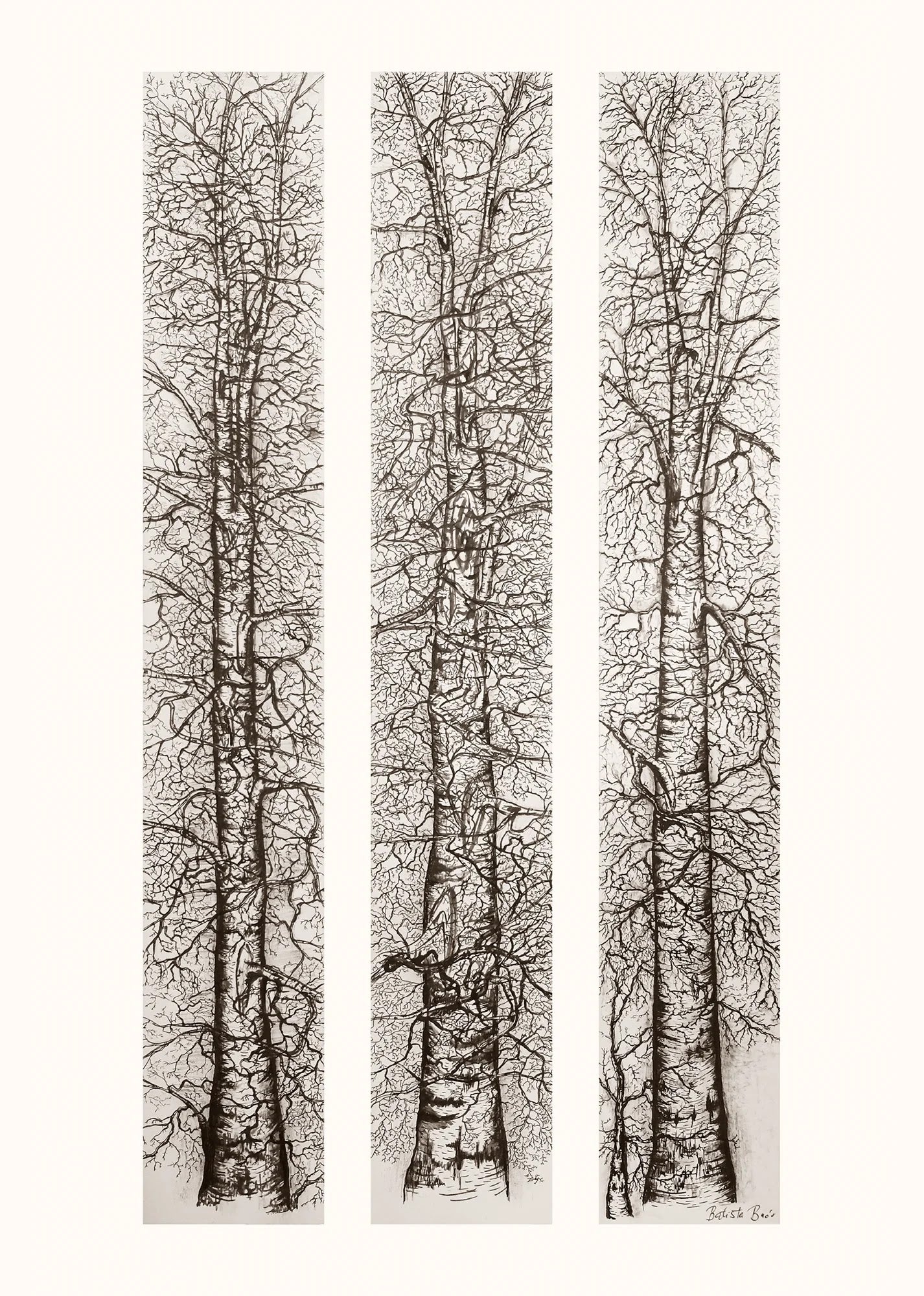 Winter Triptych by Dragica Buco — unframed art print