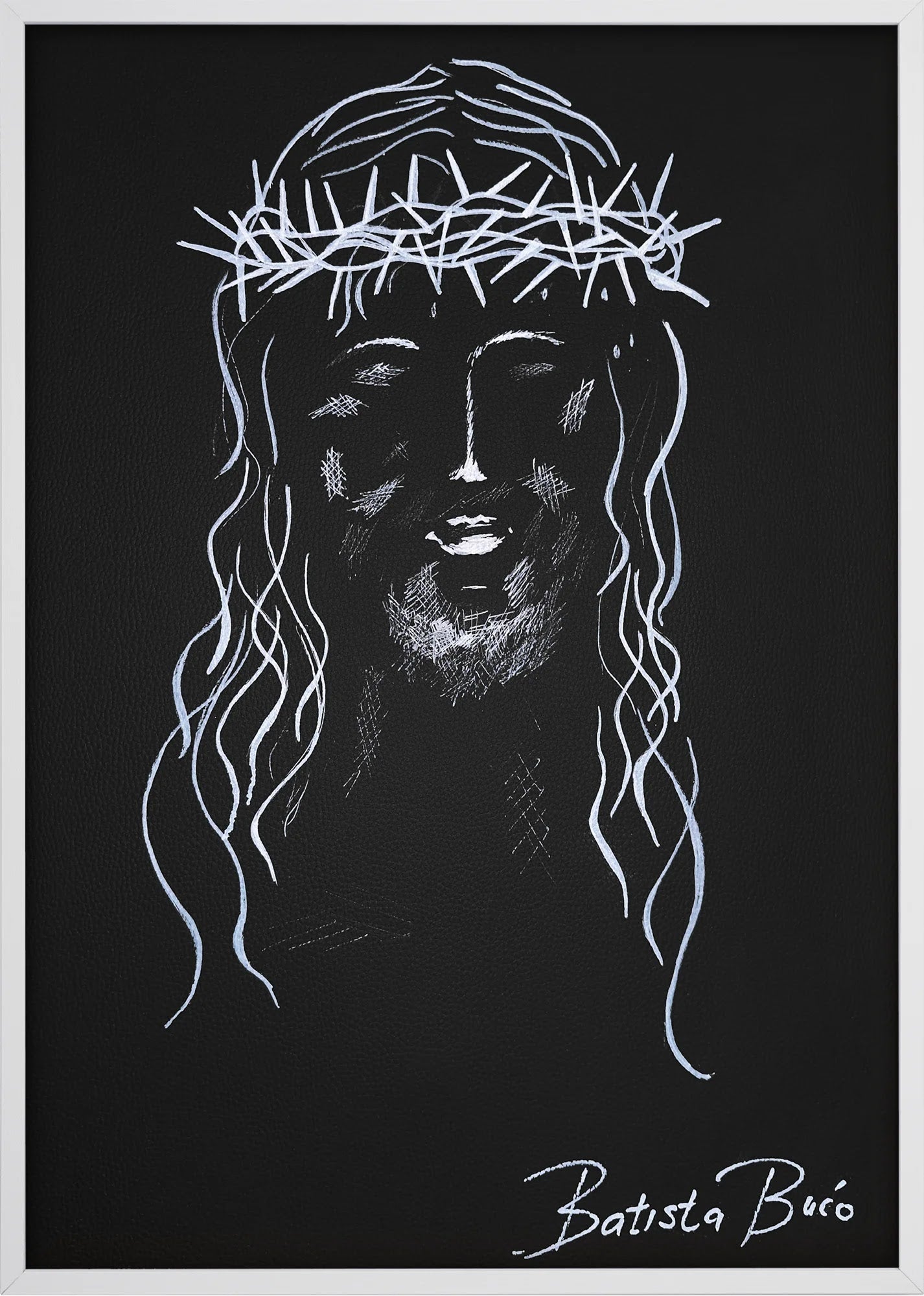 Crown of Thorns by Dragica Buco — white wood framed art print