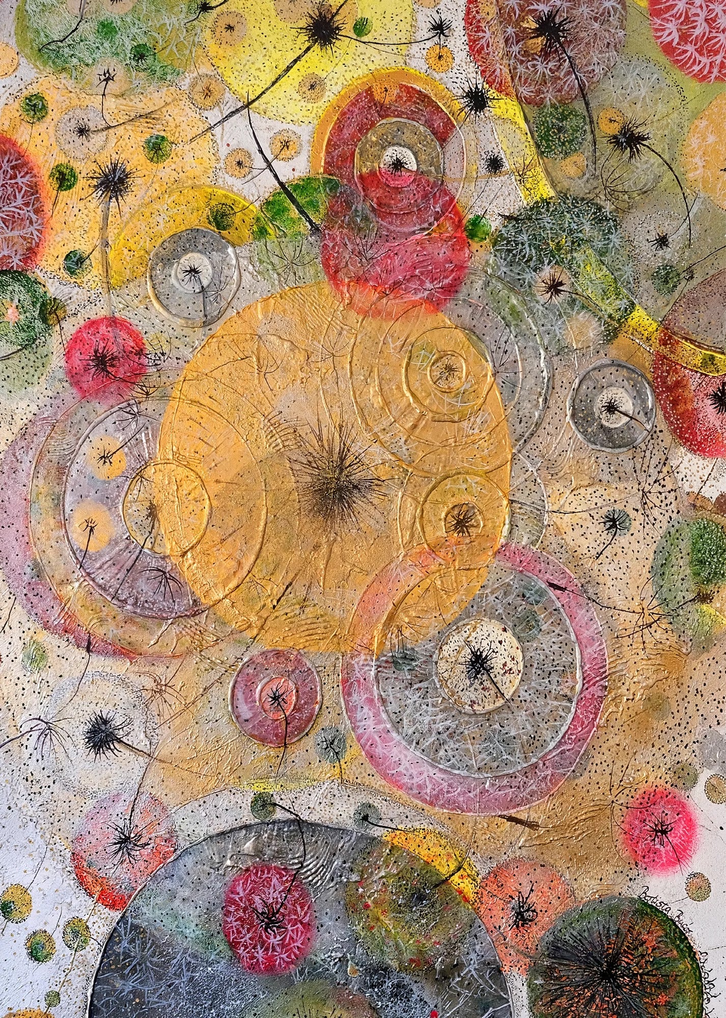 Golden Orbits by Dragica Buco — unframed art print