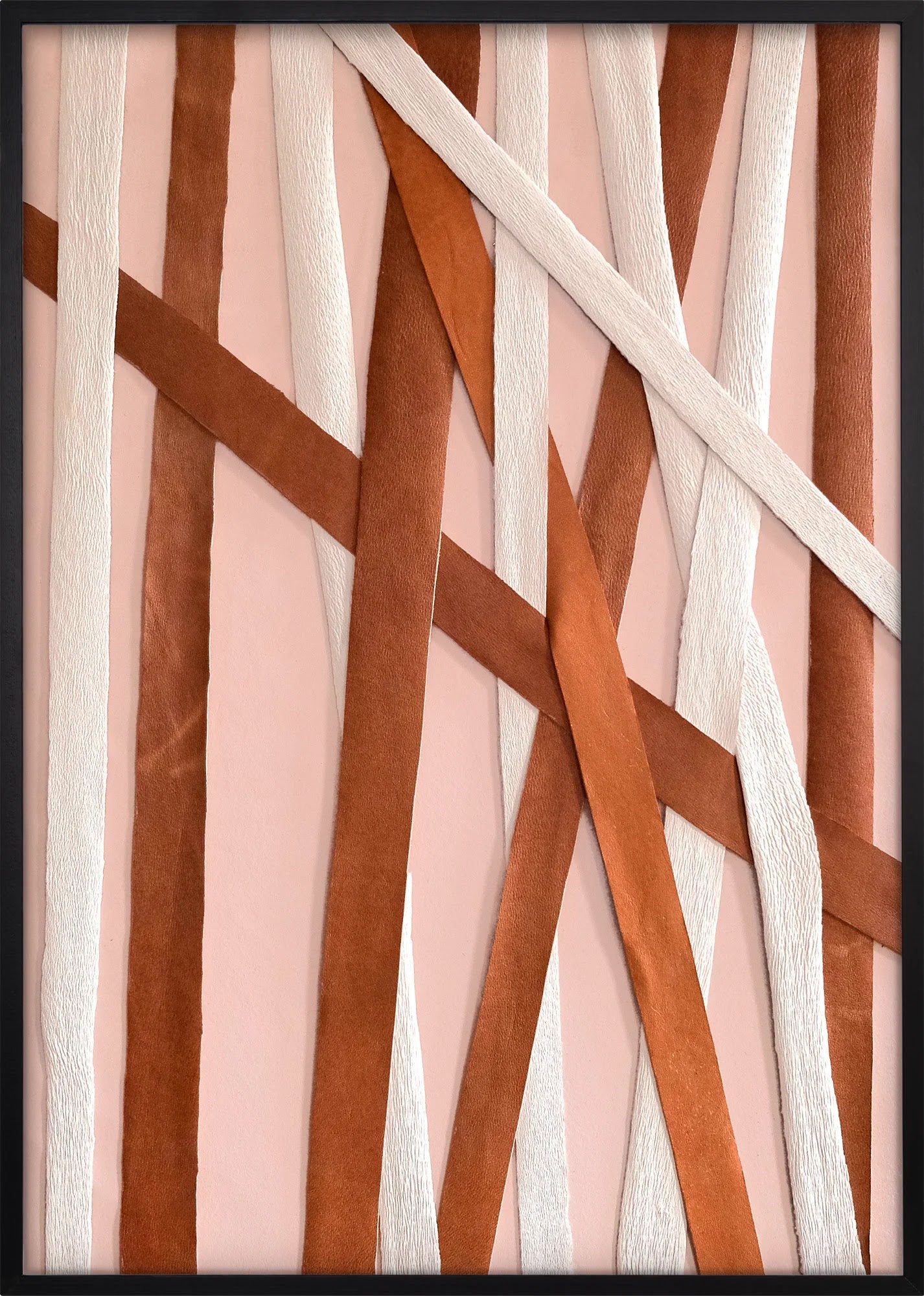 Crossing Ribbons by Dragica Buco — black framed art print