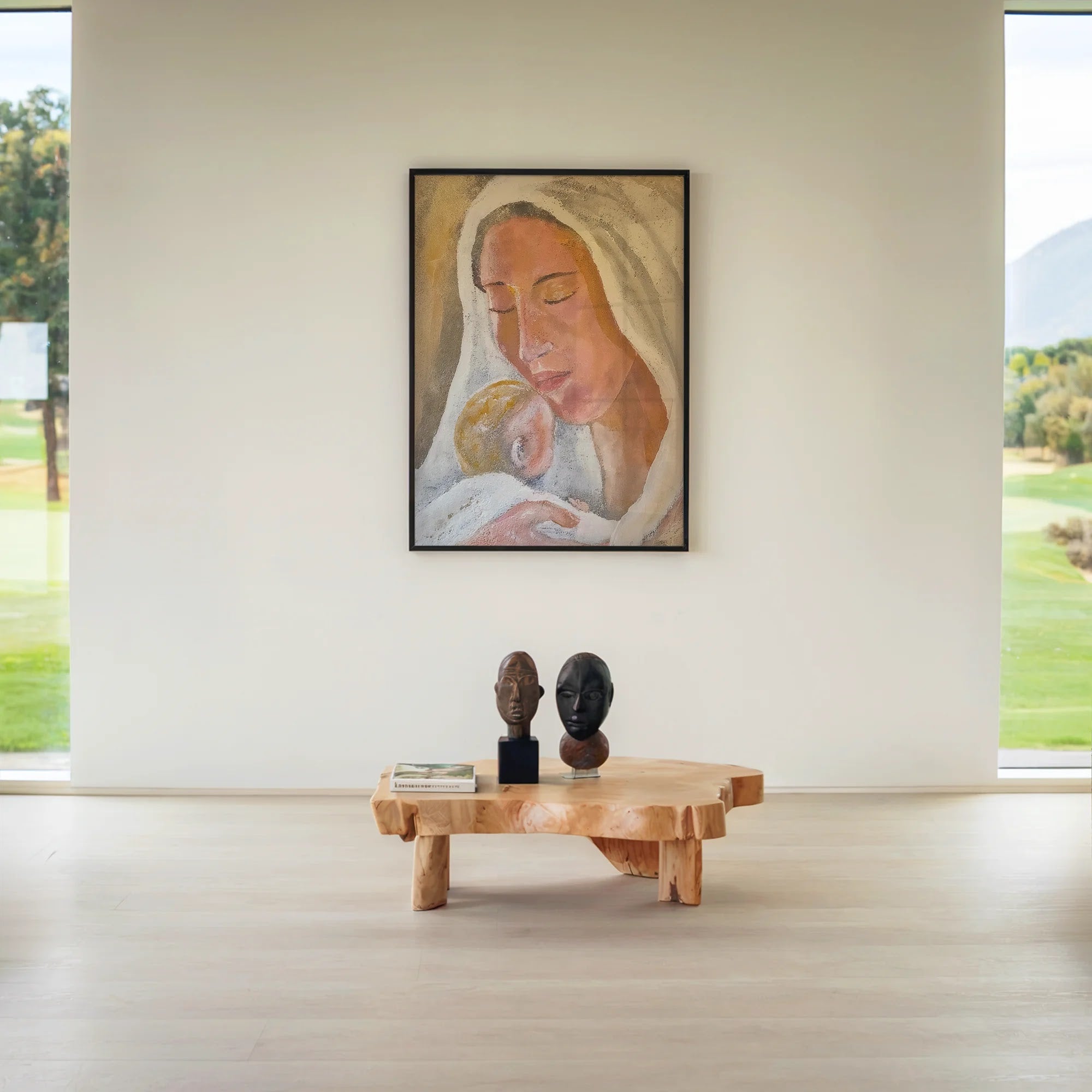 Mother's Embrace by Dragica Buco — lifestyle mockup art print