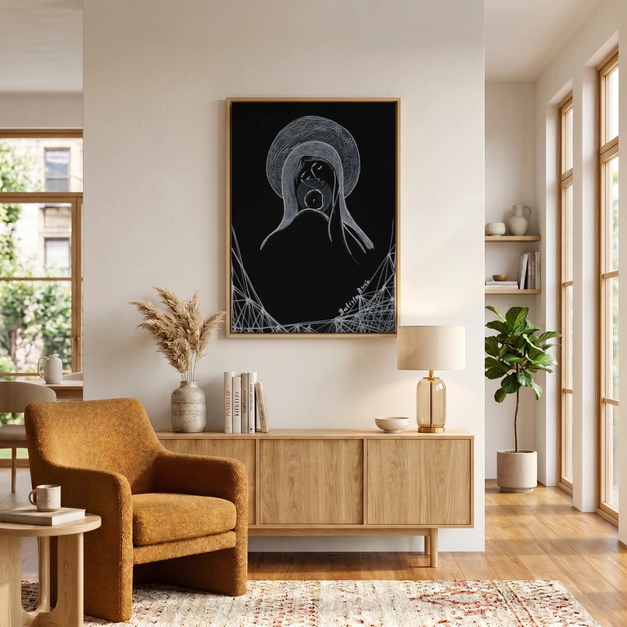 Madonna in Silver Line by Dragica Buco — canvas