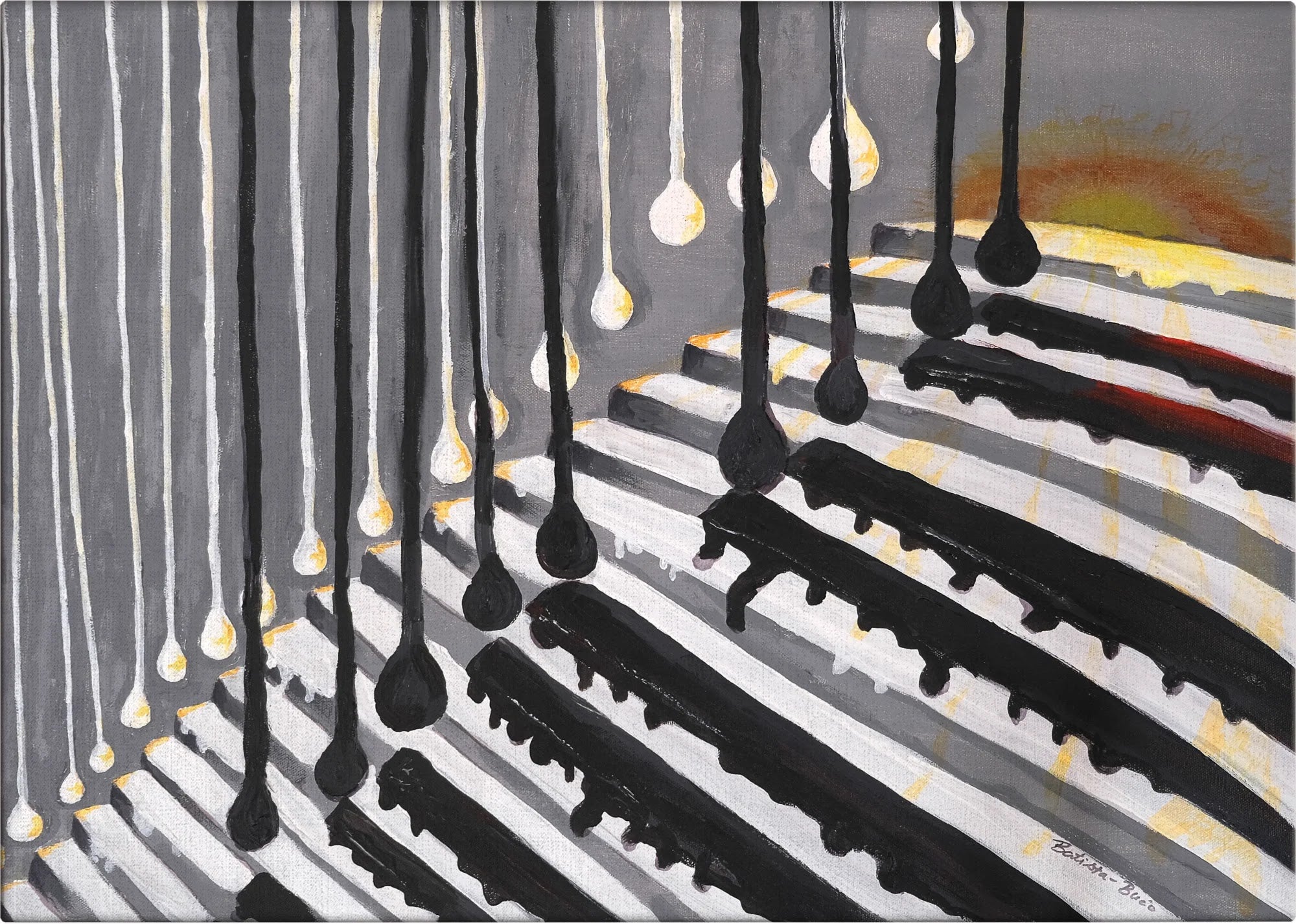 Golden Cascade by Dragica Buco — canvas