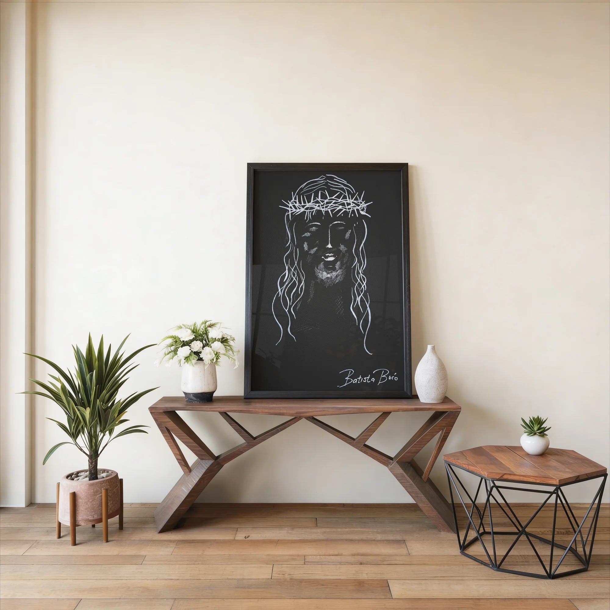 Dragica Buco framed art print in a styled interior